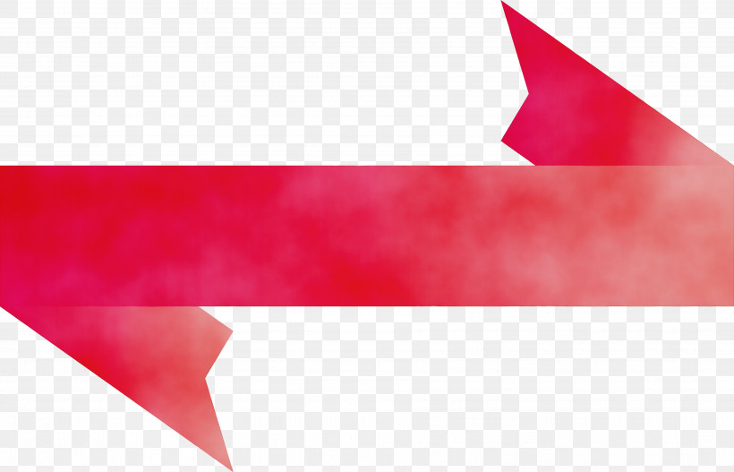 Arrow, PNG, 3606x2318px, Ribbon, Arrow, Flag, Origami, Paint Download Free