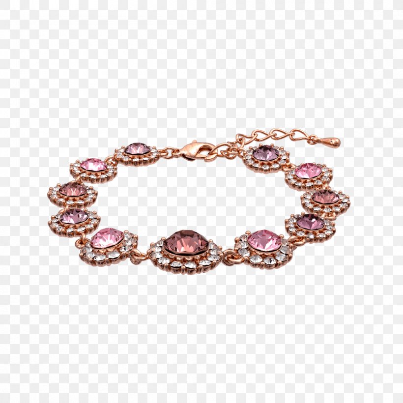 Bracelet Earring Necklace Jewellery Pink, PNG, 1000x1000px, Bracelet, Body Jewellery, Body Jewelry, Centrepiece, Chain Download Free