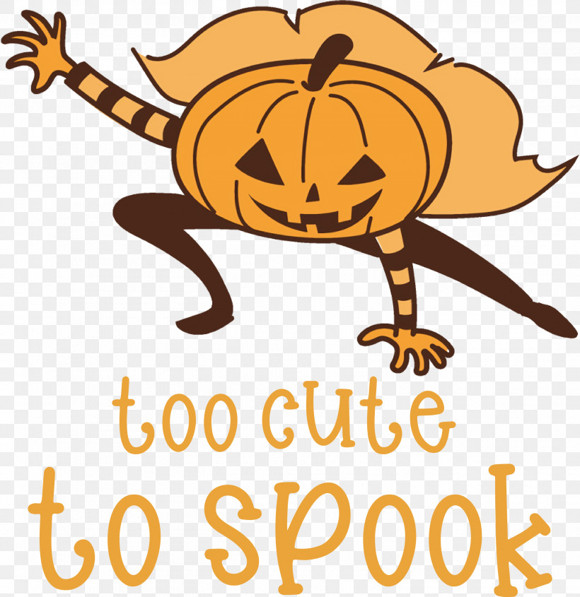 Halloween Too Cute To Spook Spook, PNG, 2910x3000px, Halloween, Cartoon, Cover Art, Logo, Spook Download Free