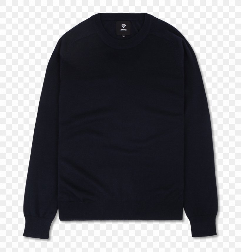 T-shirt Sleeve Sweater Coat, PNG, 834x870px, Tshirt, Black, Coat, Cotton, Crew Neck Download Free