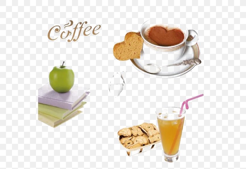 Coffee Tea Juice Breakfast Cafe, PNG, 565x564px, Coffee, Auglis, Breakfast, Cafe, Coffee Cup Download Free