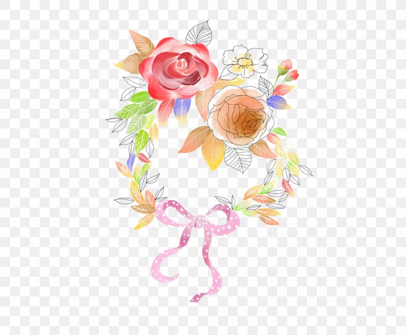 Watercolor Painting Flower Drawing Illustration, PNG, 1000x827px, Watercolor Painting, Balloon, Beach Rose, Cartoon, Color Download Free