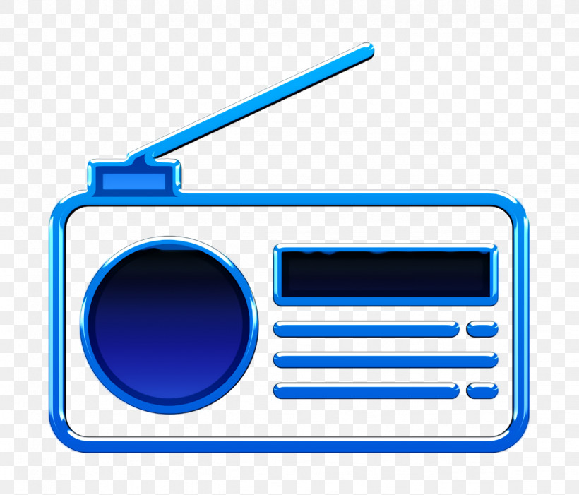 Radio Icon UI Icon, PNG, 1234x1056px, Radio Icon, Electric Blue, Line, Radio, Technology Download Free