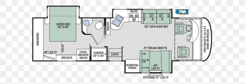 Thor Motor Coach Campervans Motorhome Winnebago Industries Sales, PNG, 1024x354px, Thor Motor Coach, Area, Brochure, Campervans, Diagram Download Free