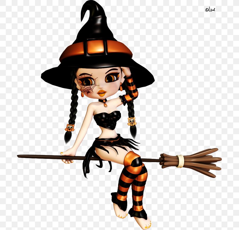 Witch Halloween, PNG, 703x789px, Witch, Art, Black Cat, Cartoon, Fictional Character Download Free