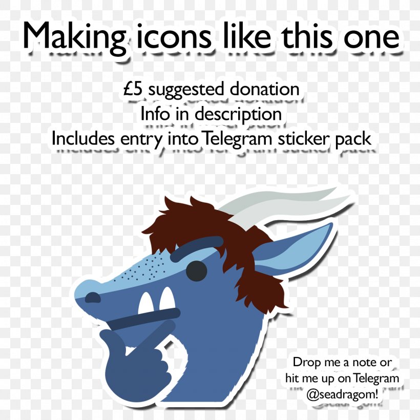 Horse Emoji Sticker Dragon Telegram, PNG, 1280x1280px, Horse, Area, Cartoon, Discord, Dragon Download Free