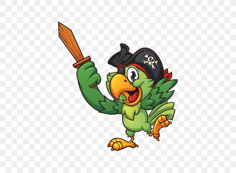Piracy Pirate Parrot Clip Art, PNG, 600x600px, Piracy, Amphibian, Art, Beak, Bird Download Free