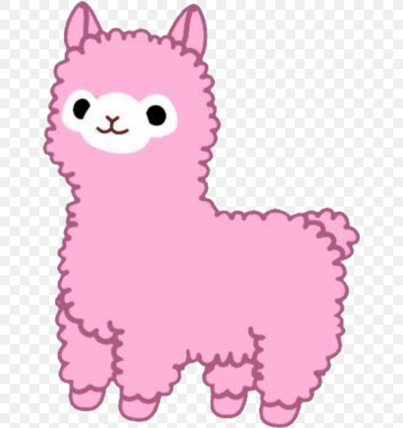 Alpaca Llama Kawaii Sticker Drawing, PNG, 647x870px, Watercolor, Cartoon, Flower, Frame, Heart Download Free