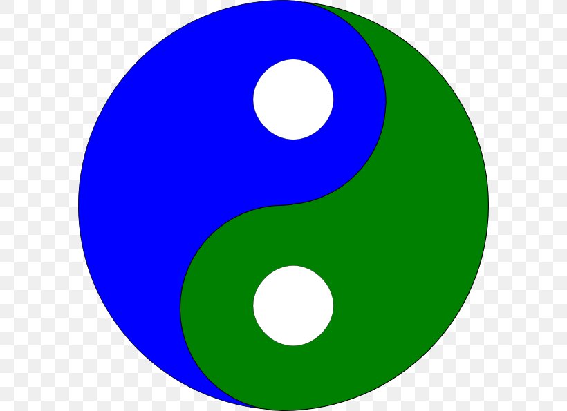 Yin And Yang Clip Art, PNG, 594x595px, Yin And Yang, Area, Blue, Bluegreen, Drawing Download Free