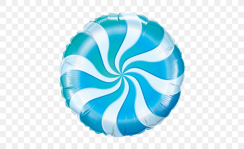 Balloon Candy Cane Party Blue Aluminium Foil, PNG, 500x500px, Balloon, Aluminium Foil, Aqua, Azure, Baby Shower Download Free