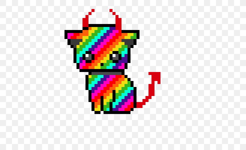Nyan Cat Pixel Art, PNG, 630x500px, Cat, Area, Art, Demon, Deviantart Download Free