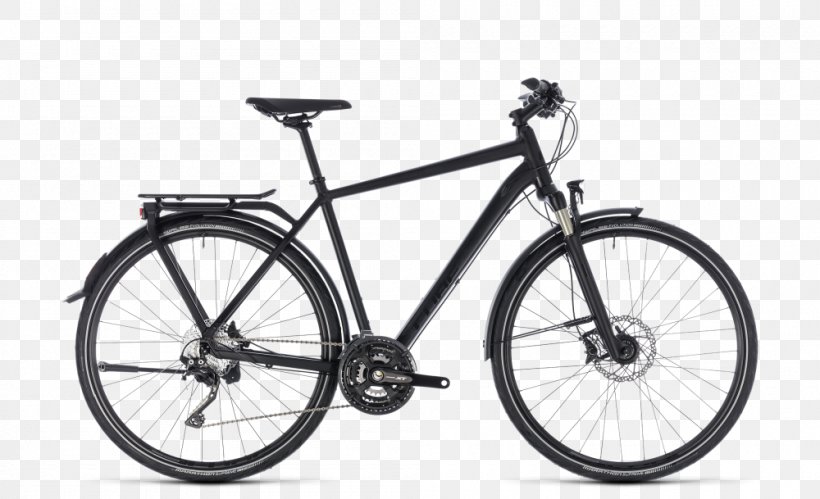 Touring Bicycle Hybrid Bicycle Shimano Deore XT, PNG, 1000x609px, Bicycle, Bicycle Accessory, Bicycle Cranks, Bicycle Drivetrain Part, Bicycle Frame Download Free