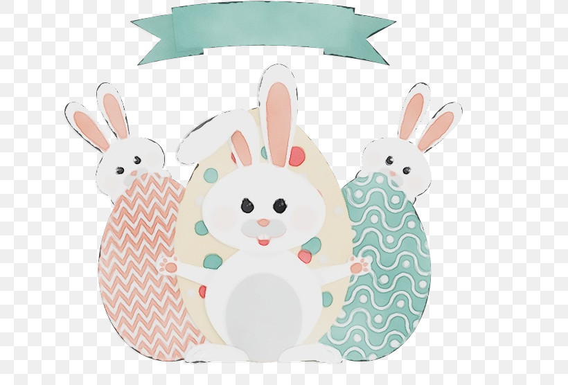 Easter Bunny, PNG, 640x556px, Watercolor, Easter, Easter Bunny, Paint, Rabbit Download Free