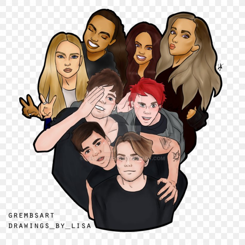 Little Mix Cartoon Jesy Nelson Perrie Edwards Drawing, PNG, 894x894px, Watercolor, Cartoon, Flower, Frame, Heart Download Free
