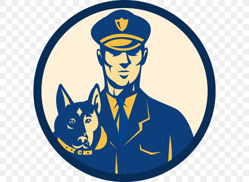 Police Dog Police Officer Clip Art, PNG, 600x600px, Dog, Area, Artwork, Badge, Headgear Download Free