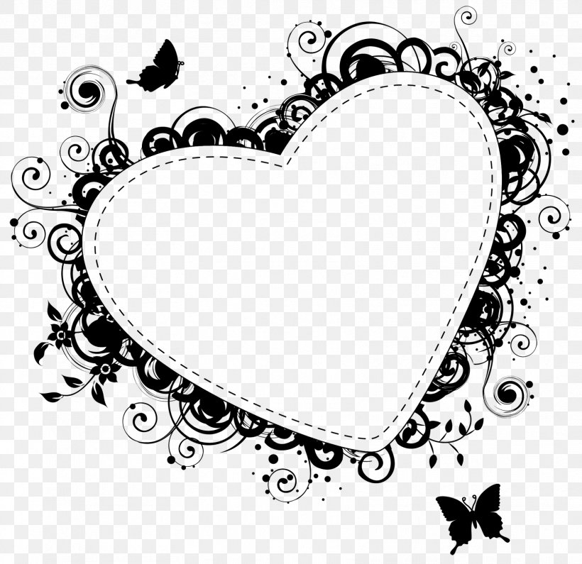 Clip Art Pattern Heart Picture Frames Product, PNG, 1669x1619px, Heart, Blackandwhite, Line Art, Love, M095 Download Free