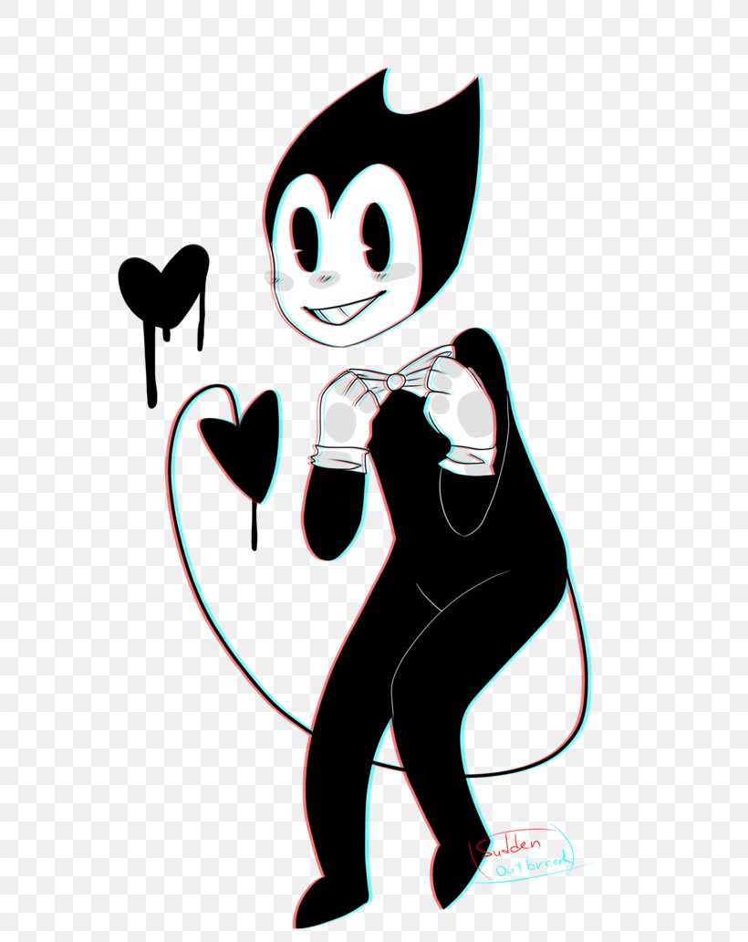 Bendy And The Ink Machine TheMeatly Games Clip Art, PNG, 774x1032px, Watercolor, Cartoon, Flower, Frame, Heart Download Free