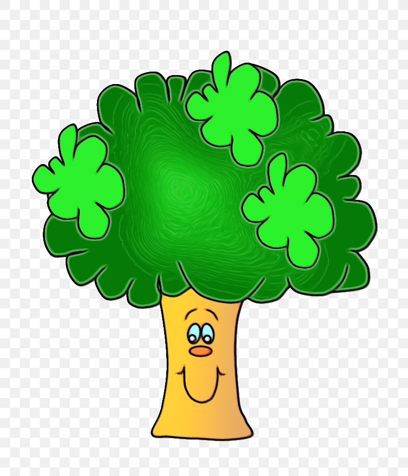 Green Clip Art Plant Tree Symbol, PNG, 718x957px, Watercolor, Clover, Green, Paint, Plant Download Free