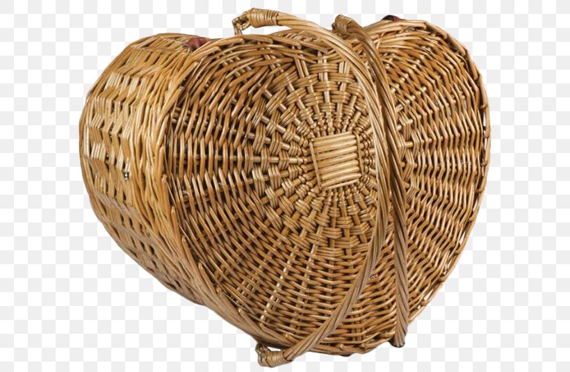 Picnic Time Heart Basket Picnic Baskets Wicker, PNG, 600x535px, Picnic Baskets, Basket, Lining, Picnic, Picnic Basket Download Free