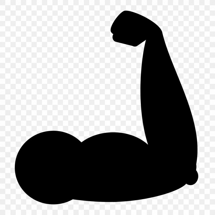 Strength Training Physical Strength Symbol Clip Art, PNG, 1200x1200px, Strength Training, Arm, Black, Black And White, Education Download Free