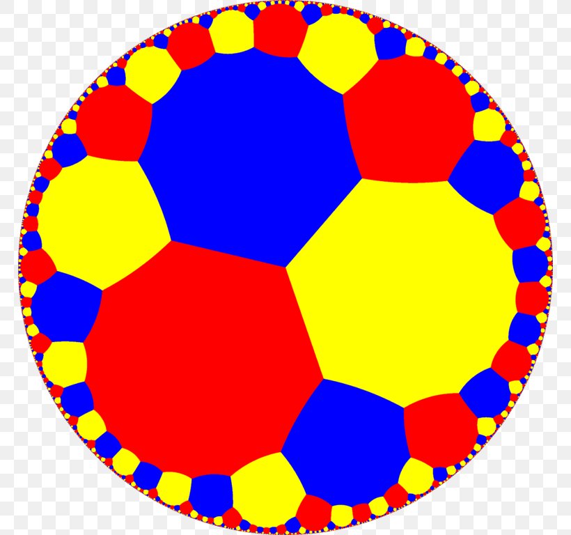 Tessellation Hyperbolic Geometry Decagon Uniform Tilings In Hyperbolic Plane, PNG, 768x768px, Tessellation, Area, Ball, Decagon, Euclidean Geometry Download Free