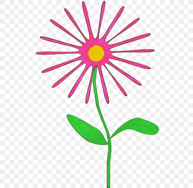 Flower Pink Plant Pedicel Petal, PNG, 566x800px, Watercolor, Cut Flowers, Flower, Herbaceous Plant, Paint Download Free