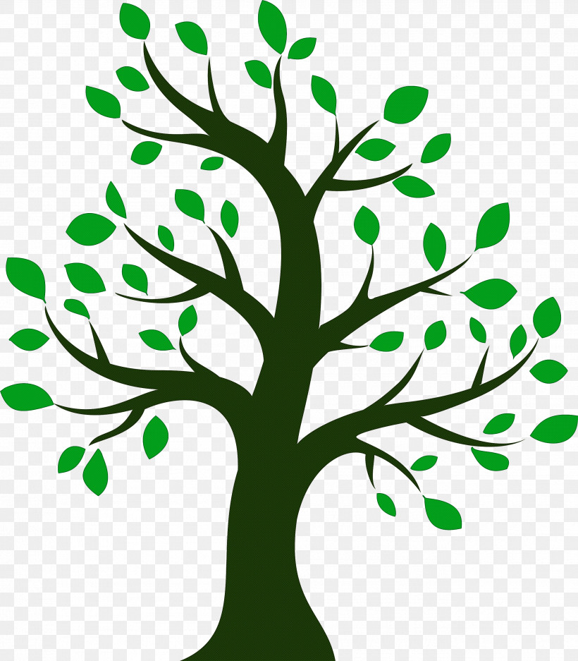 Green Leaf Tree Branch Plant, PNG, 2625x3000px, Cartoon Tree, Abstract Tree, Branch, Green, Leaf Download Free