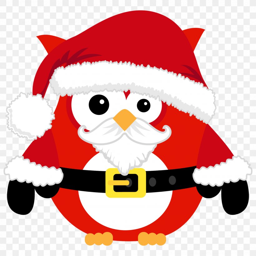Santa Claus Christmas Ornament Beak Owl Clip Art, PNG, 1600x1600px, Watercolor, Cartoon, Flower, Frame, Heart Download Free