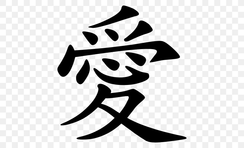 Traditional Chinese Characters Love Chinese Calligraphy Tattoos, PNG, 500x500px, Chinese Characters, Artwork, Black And White, Chinese, Chinese Calligraphy Download Free