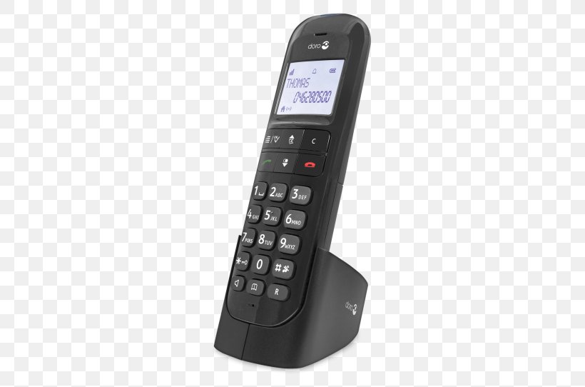 Cordless Telephone DORO Magna 2005 Digital Enhanced Cordless Telecommunications Home & Business Phones, PNG, 542x542px, Cordless Telephone, Answering Machines, Cellular Network, Communication Device, Doro Download Free