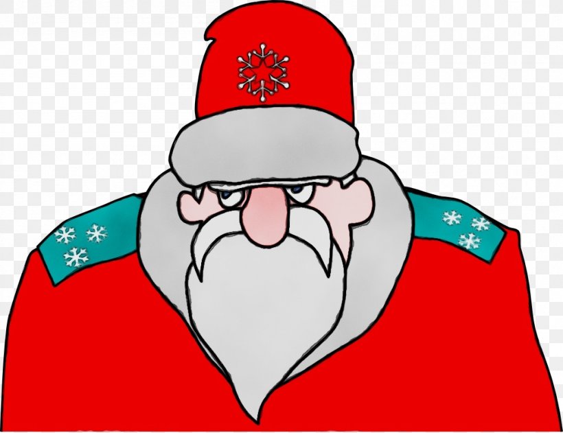 Santa Claus, PNG, 999x769px, Watercolor, Beard, Cartoon, Christmas, Costume Hat Download Free