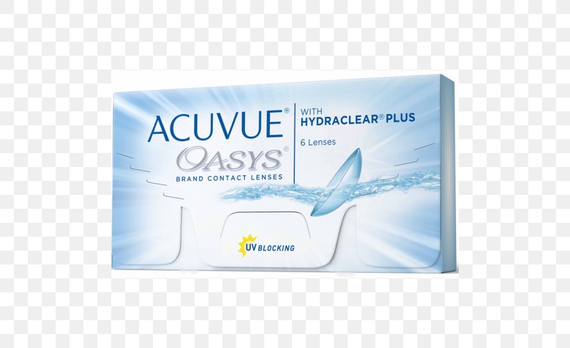 Johnson & Johnson Acuvue Oasys 2-Week With Hydraclear Plus Contact Lenses Acuvue Oasys 1-Day With Hydraluxe, PNG, 500x500px, Johnson Johnson, Acuvue, Acuvue Oasys 1day With Hydraluxe, Astigmatism, Brand Download Free