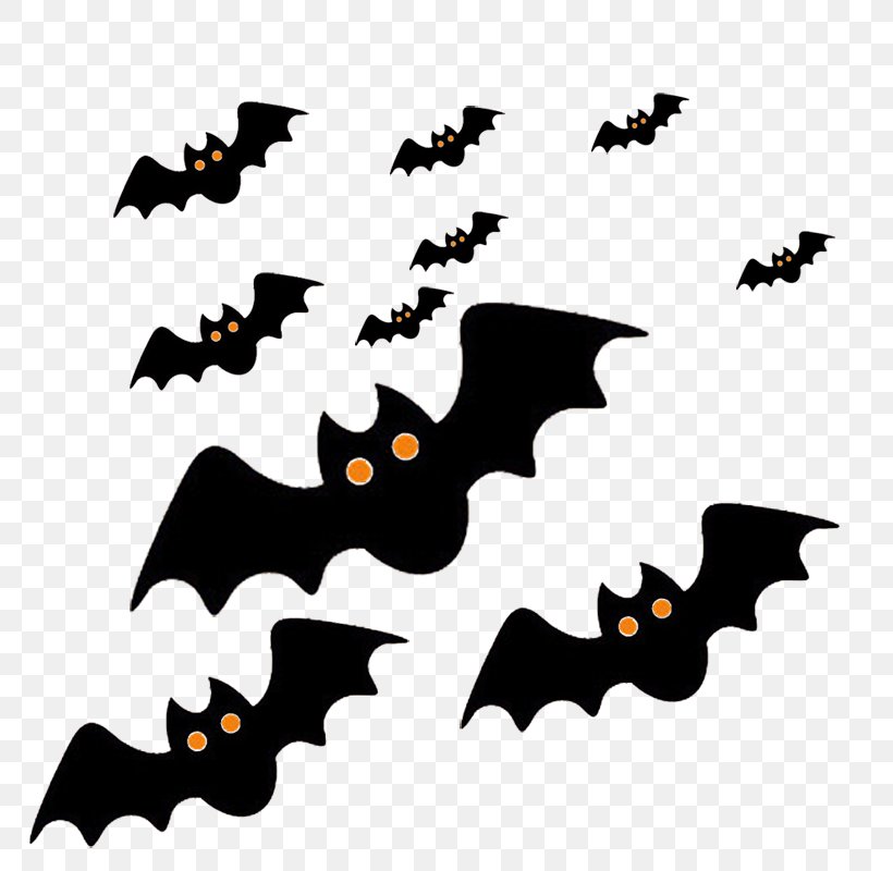 Halloween Jack-o'-lantern Clip Art, PNG, 800x800px, Halloween, Bat, Black, Black And White, Cartoon Download Free