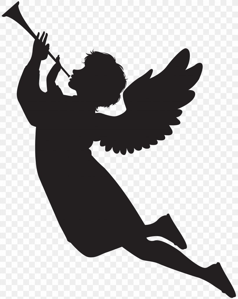Cherub Silhouette Angel Clip Art, PNG, 5581x7000px, Cherub, Angel, Arm, Art, Black And White Download Free