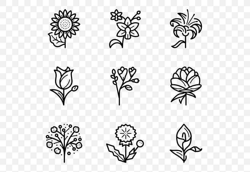 Flower Floral Design, PNG, 600x564px, Flower, Art, Black And White, Branch, Drawing Download Free