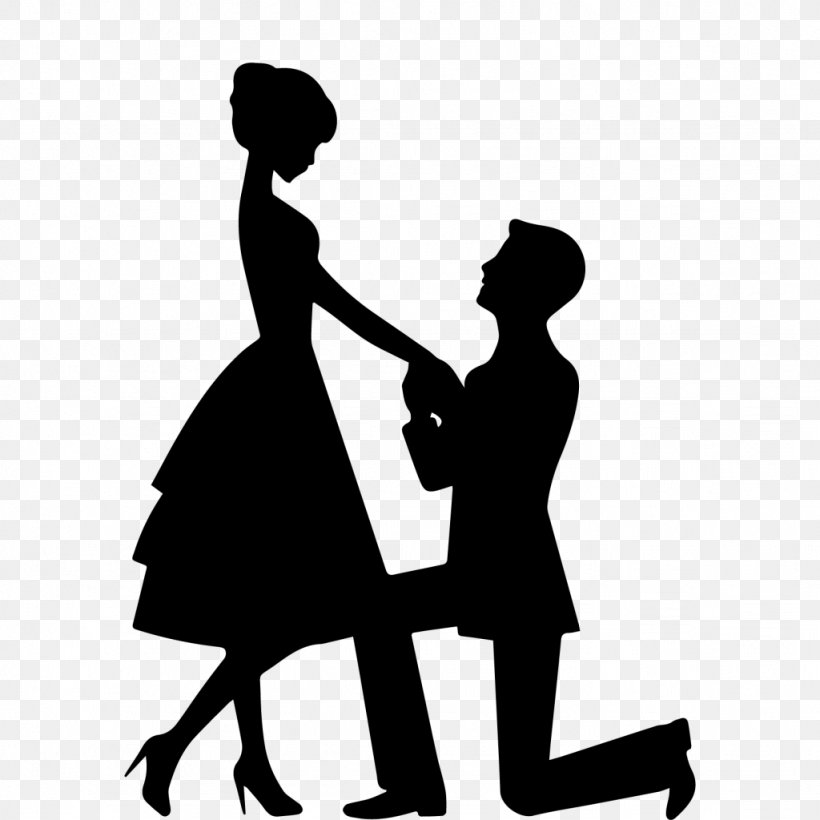 Love Silhouette, PNG, 1024x1024px, Marriage Proposal, Ballroom Dance, Blackandwhite, Bridegroom, Dance Download Free