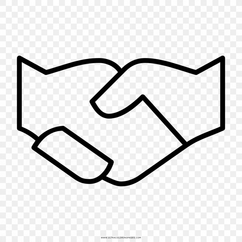 Coloring Book Drawing Handshake, PNG, 1000x1000px, Coloring Book, Area, Black, Black And White, Book Download Free