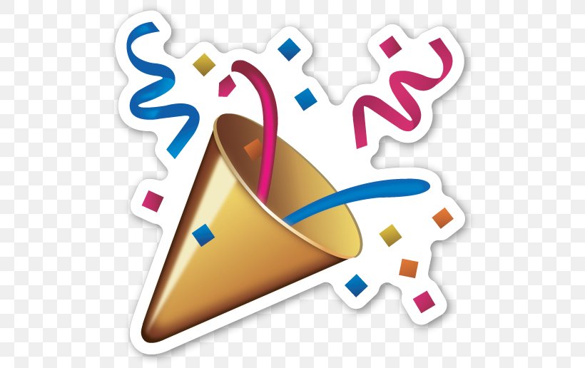 Emoji Sticker Confetti Party Smiley, PNG, 525x516px, Emoji, Confetti, Emoji Movie, Emoticon, Heart Download Free
