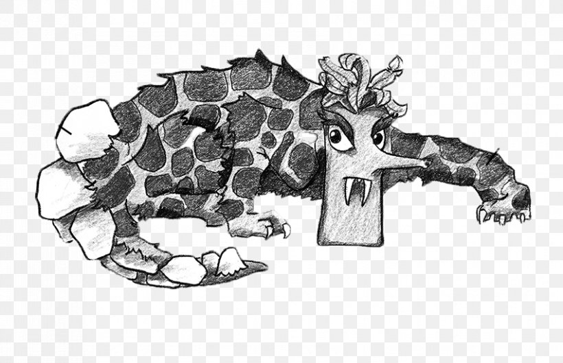 Giraffe Drawing Black And White Monochrome, PNG, 851x551px, Giraffe, Black And White, Bone, Drawing, Fauna Download Free