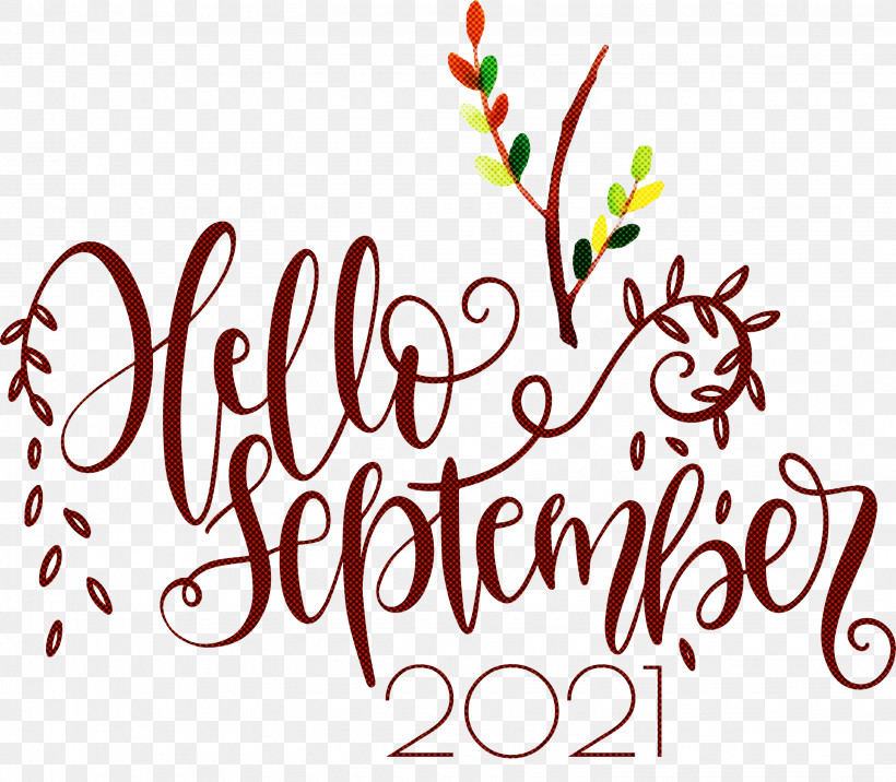 Hello September September, PNG, 3065x2677px, Hello September, Biology, Branching, Floral Design, Flower Download Free