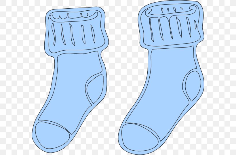 Sock Blue Shoe Clip Art, PNG, 600x539px, Sock, Area, Baby Blue, Blue, Clothing Download Free