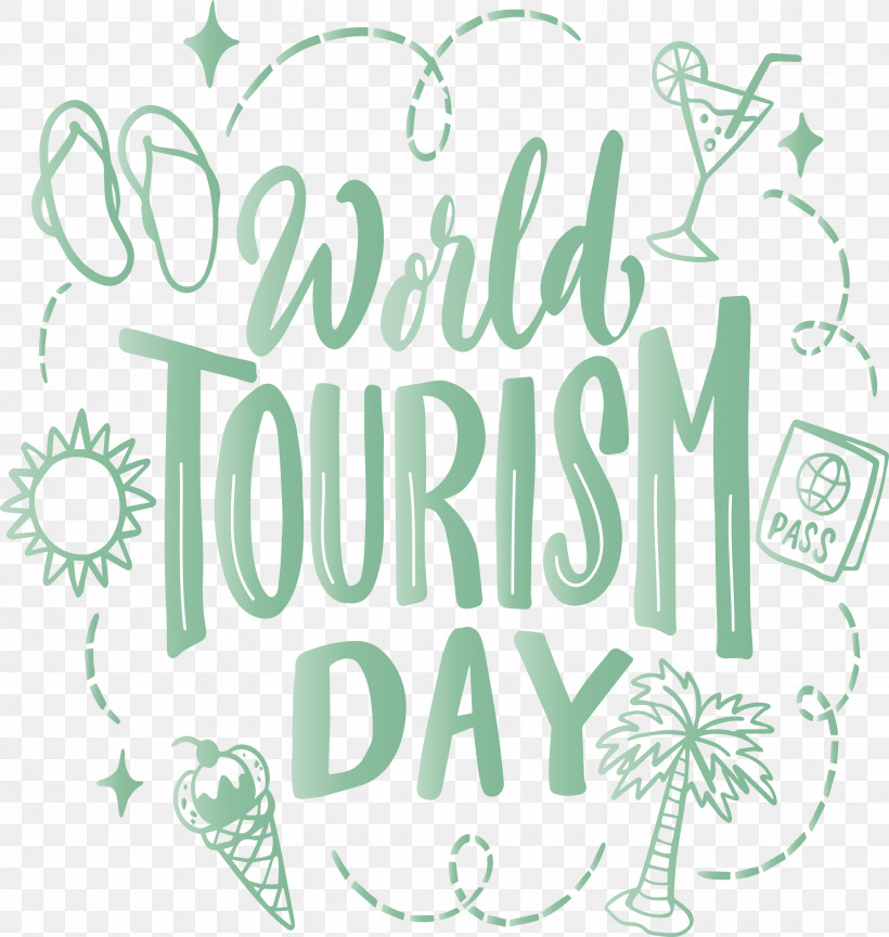 World Tourism Day Travel, PNG, 2844x3000px, World Tourism Day, Area, Floral Design, Green, Line Download Free