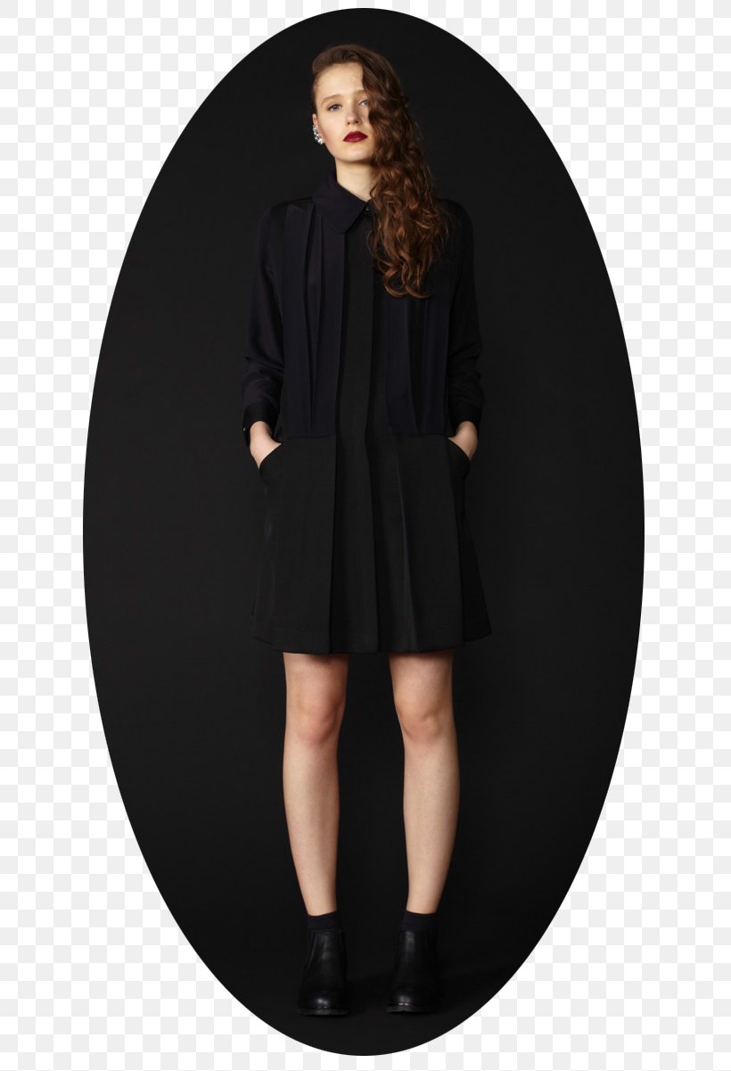 Little Black Dress Black M Shoulder Sleeve Coat, PNG, 650x1201px, Little Black Dress, Black, Black M, Clothing, Coat Download Free