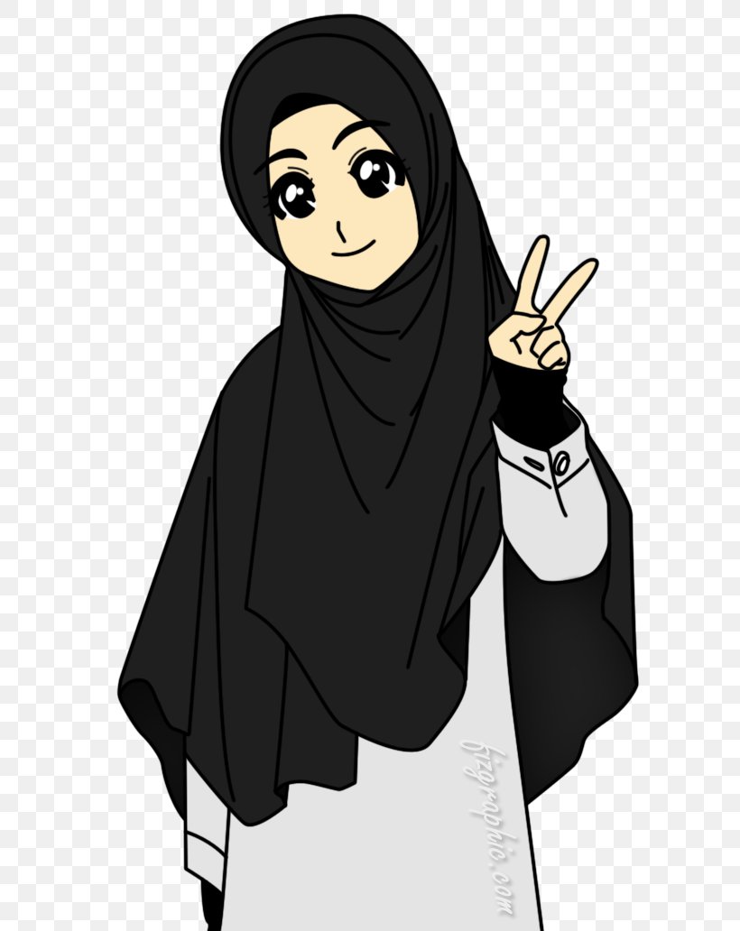 Muslim Islam Hijab Cartoon Dua, PNG, 618x1032px, Watercolor, Cartoon, Flower, Frame, Heart Download Free
