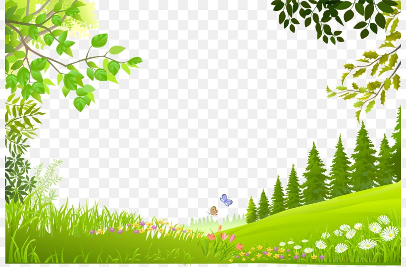Nature Landscape, PNG, 800x540px, Nature, Branch, Drawing, Flora, Grass Download Free