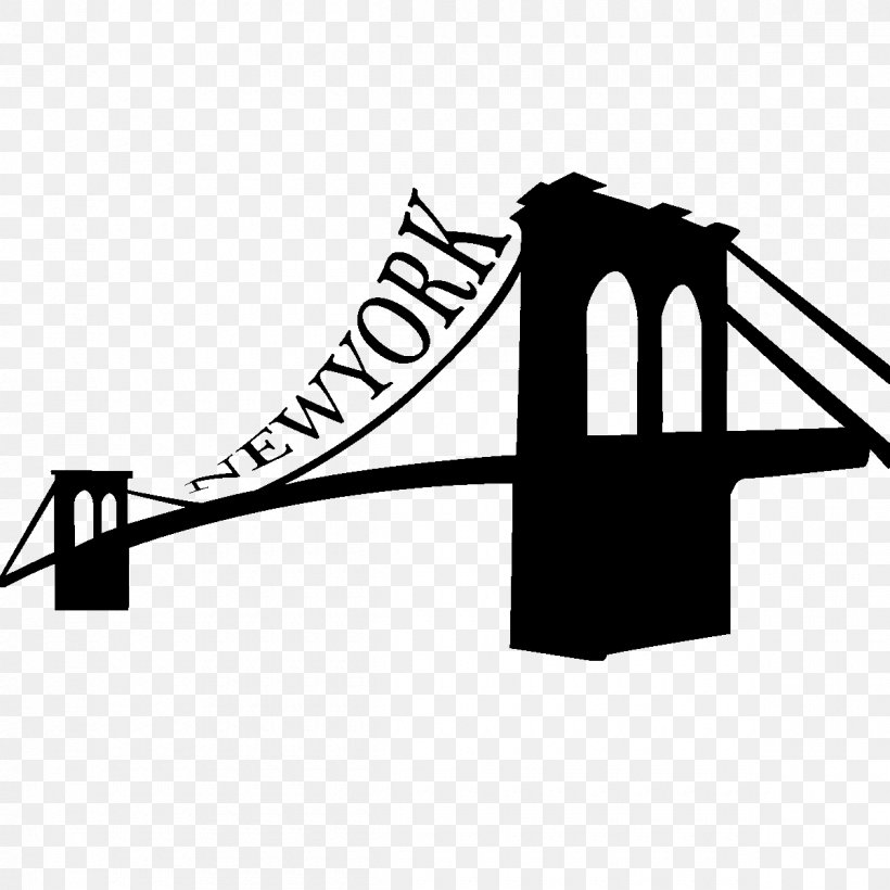 Brooklyn Bridge Clip Art, PNG, 1200x1200px, Brooklyn Bridge, Area, Black, Black And White, Brand Download Free