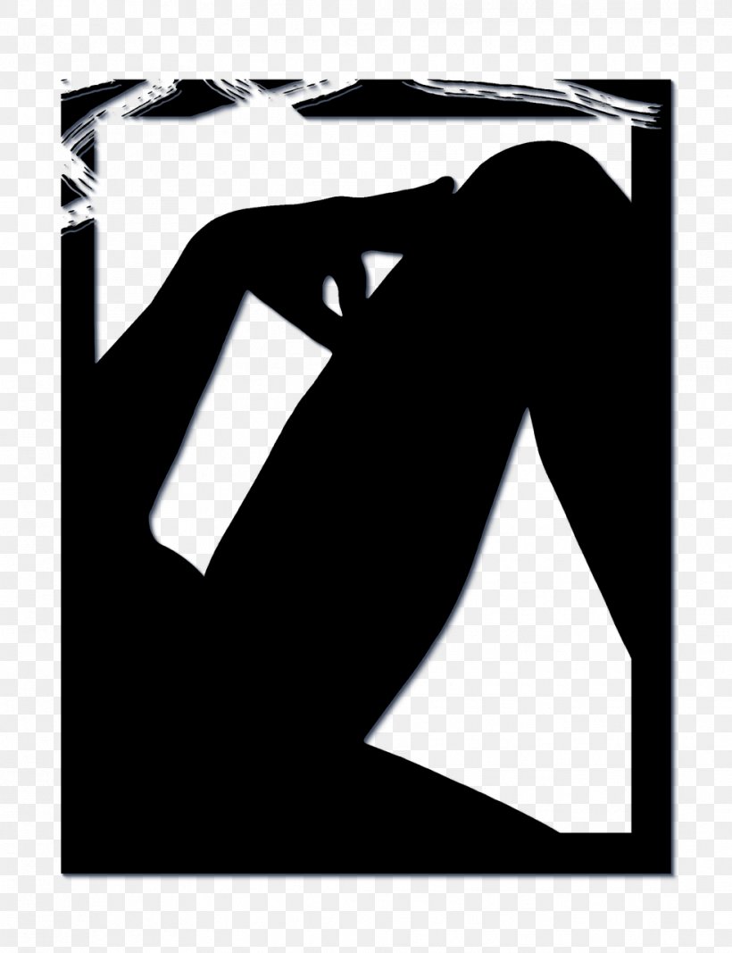 Silhouette Black And White Woman, PNG, 983x1280px, Silhouette, Black, Black And White, Brand, Drawing Download Free