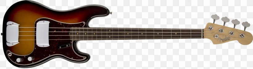Fender Precision Bass Fender Musical Instruments Corporation Bass Guitar Sunburst Fender Stratocaster, PNG, 2400x663px, Watercolor, Cartoon, Flower, Frame, Heart Download Free