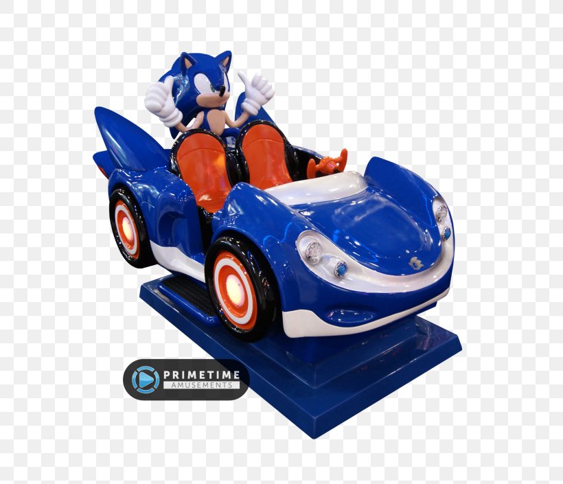 Car SegaSonic The Hedgehog Sonic & Sega All-Stars Racing Kiddie Ride Amusement Park, PNG, 570x705px, Car, Amusement Arcade, Amusement Park, Arcade Game, Auto Racing Download Free