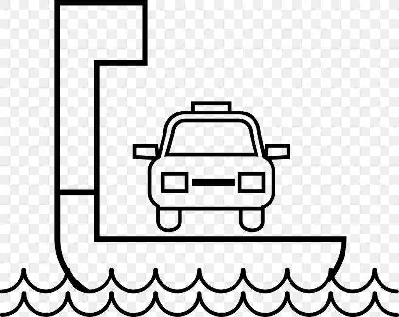 Clip Art Ferry Symbol, PNG, 981x779px, Ferry, Area, Auto Part, Automotive Design, Black Download Free